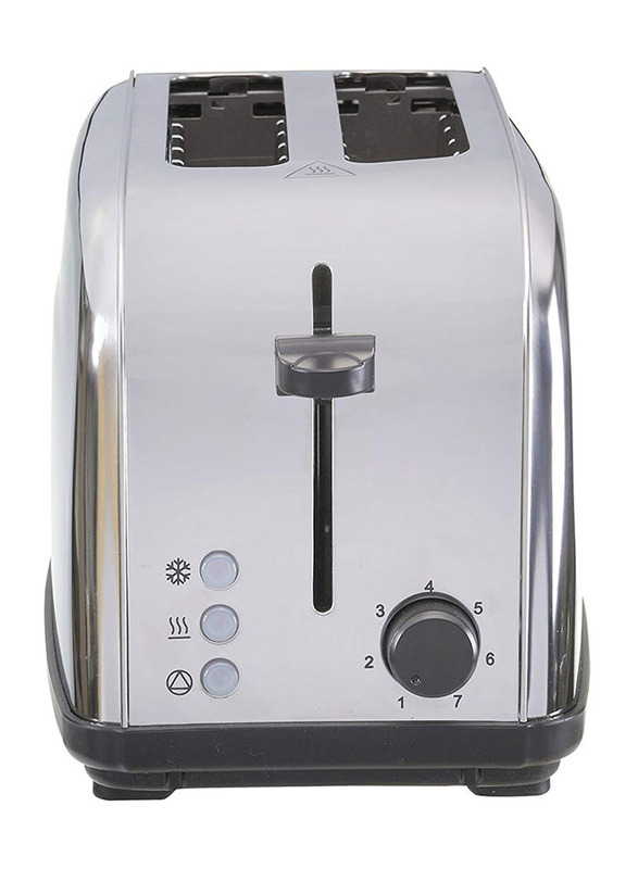 Black+Decker 2 Slice Stainless Steel Toaster, 1050W, ET222-B5, Silver