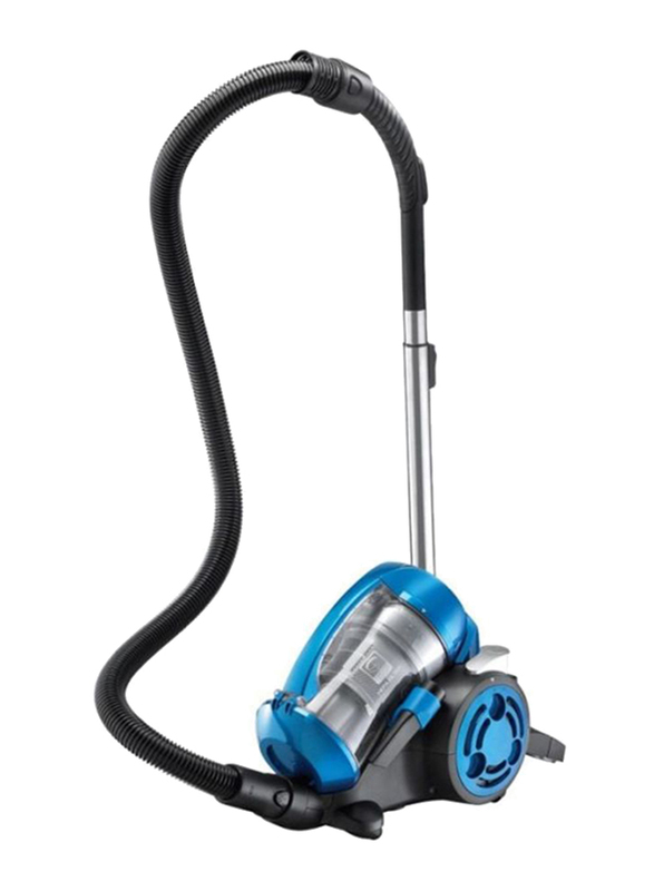 Black and Decker 2000W Multi-Cyclonic 6-Filter Canister Vacuum Cleaner, 1.8L VM2825-B5, Blue/Black