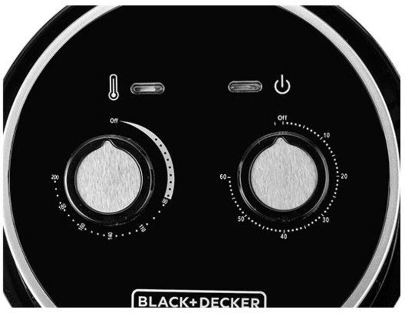 Black+Decker 1.5L Aero Fry 500g Mini Air Fryer, 1230W, AF100-B5, Black
