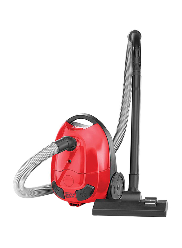Black and Decker 1000W Bagged Upright Vacuum Cleaner, 1L VM1200-B5, Red