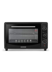 Black+Decker 45L Toaster Oven, 1800W, with Double Glass, TRO45RDG-B5, Black