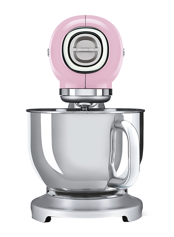 Smeg 50's Retro Style Aesthetic Stand Mixer, 800W, SMF02, Pink