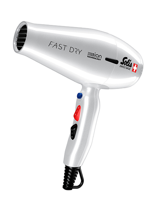 Solis Fast Dry Hair Dryer, Type 381, Silver
