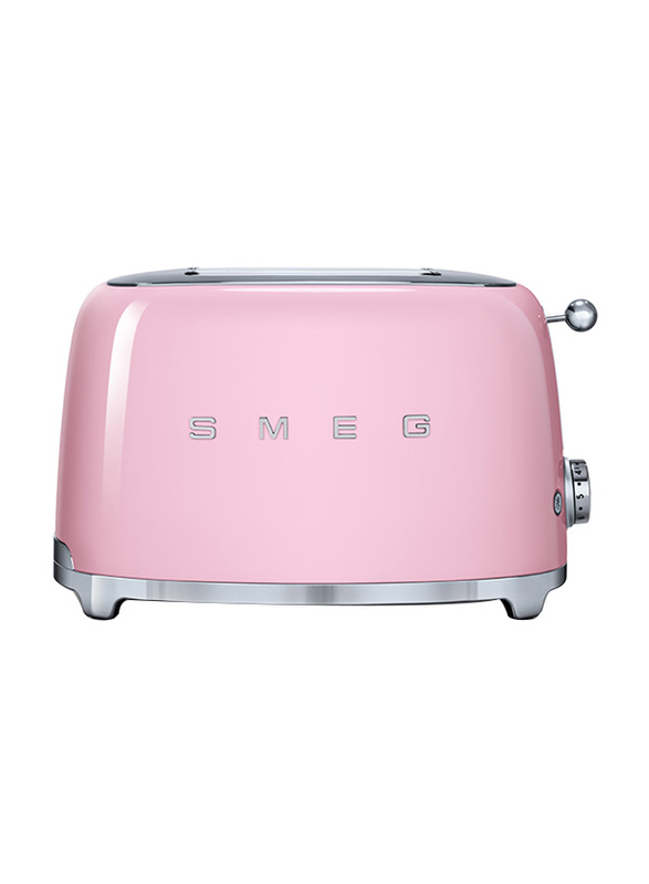Smeg 50's Retro Style Aesthetic 2 Slice Toaster, 950W, Pink