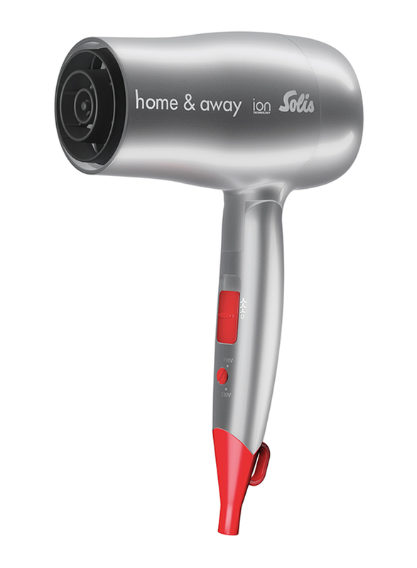 Solis Home & Away Hair Dryer, Type 3791, Silver