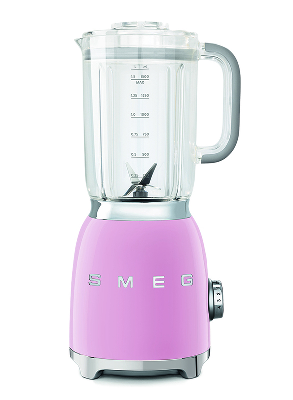 Smeg 50's Retro Style Aesthetic Blender, 800W, Pink