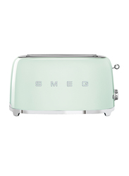 Smeg 50's Retro Style Aesthetic 4 Slice Toaster, 1500W, Green
