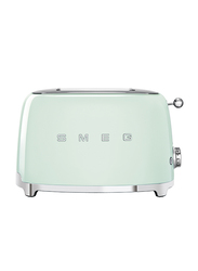 Smeg 50's Retro Style Aesthetic 2 Slice Toaster, 950W, Green