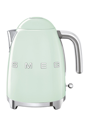 Smeg 50's Retro Style Aesthetic 1.7L Electric Stainless Steel Kettle, 2400W, Pastel Green