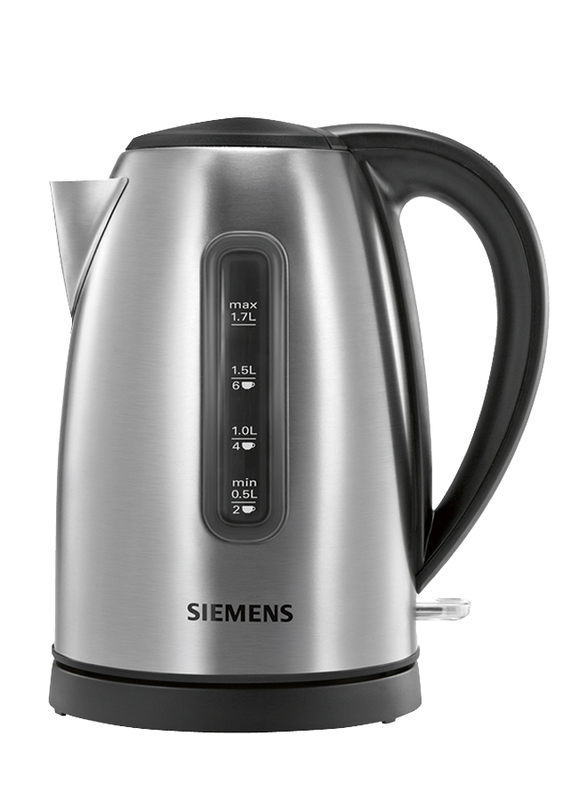 

Siemens 1.7L Electric Steel Kettle, 2500-3000W, TW7902GB, Silver