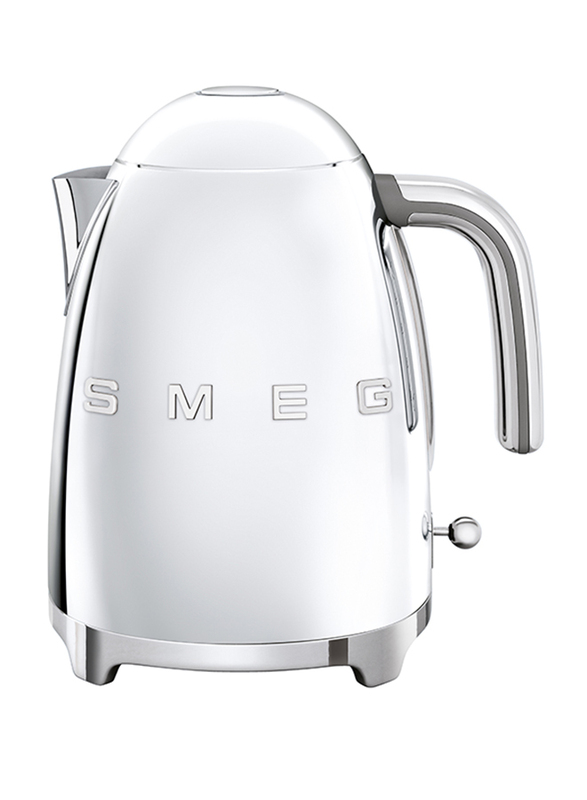 Smeg 50's Retro Style Aesthetic 1.7L Electric Stainless Steel Kettle, 2400W, Chrome