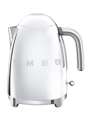 Smeg 50's Retro Style Aesthetic 1.7L Electric Stainless Steel Kettle, 2400W, Chrome