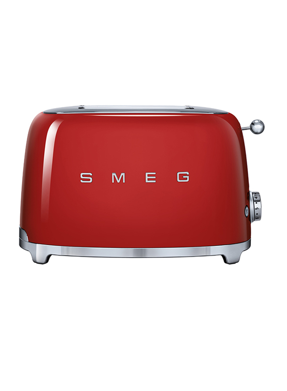 Smeg 50's Retro Style Aesthetic 2 Slice Toaster, 950W, Red