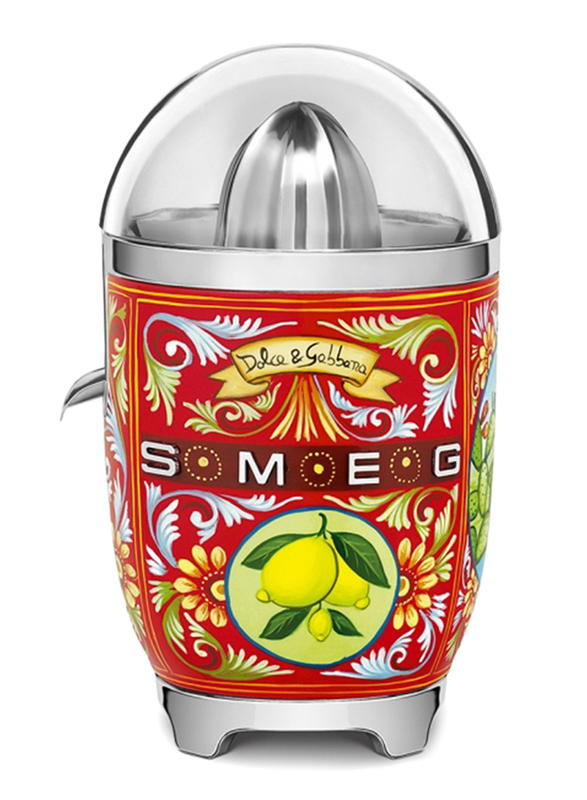 Smeg Dolce & Gabbana Sicily is My Love Style Citrus Juicer, 70W, CJF01DGUK, Red