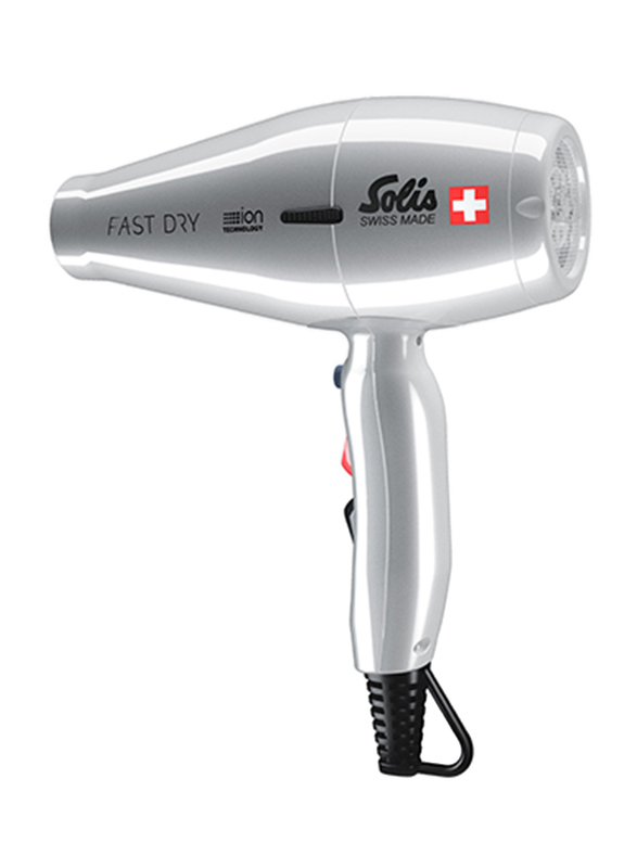 

Solis Fast Dry Hair Dryer, Type 381, Silver