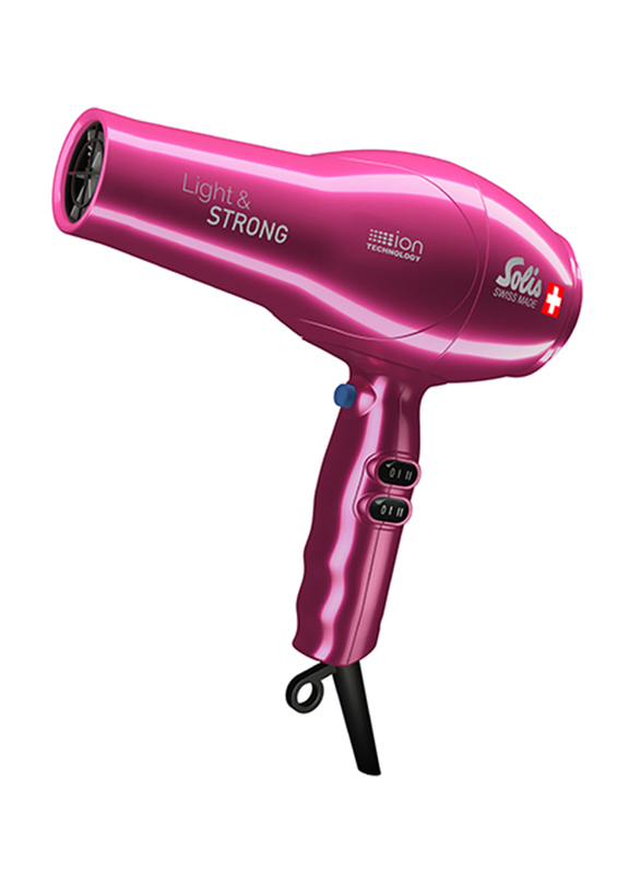 Solis Light & Strong Hair Dryer, Type 442, Pink