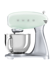 Smeg 50's Retro Style Aesthetic Stand Mixer, 800W, SMF02, Pastel Green