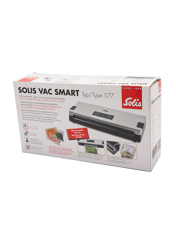 Solis Vac Smart Vacuum Sealer, Type 577, 110W, 922.37, Silver