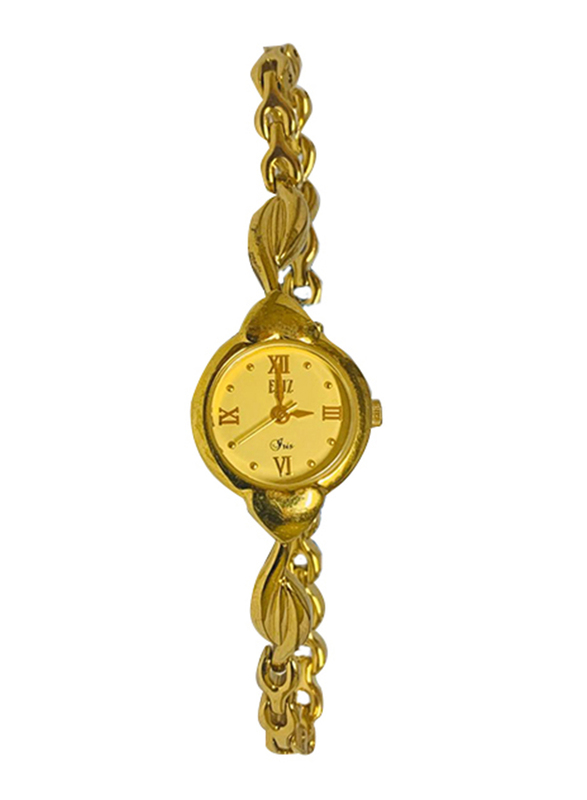 

Eliz Analog Watch for Women with Stainless Steel Band, 25-8199, Gold