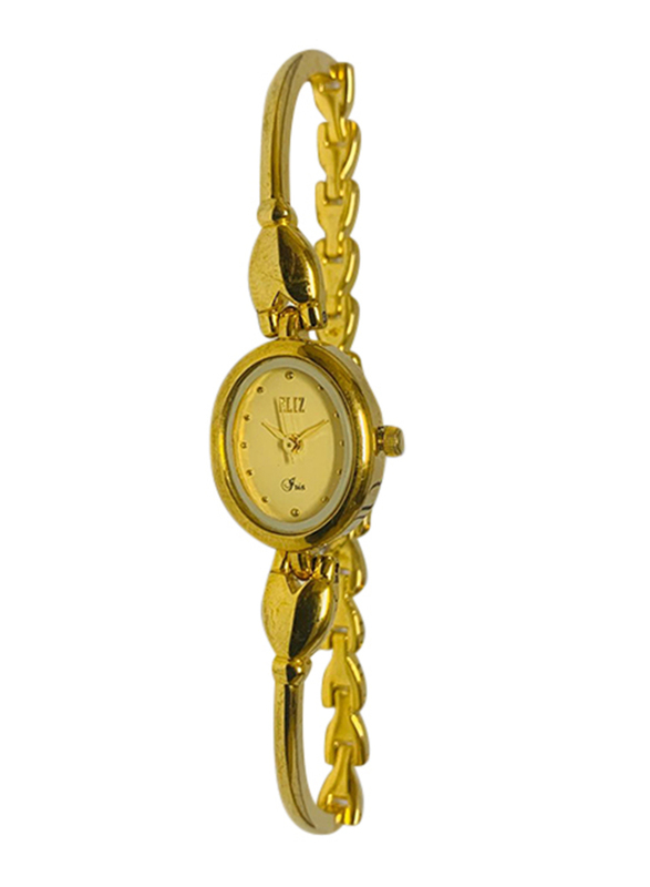 

Eliz Analog Watch for Women with Stainless Steel Band, 25-7870L, Gold