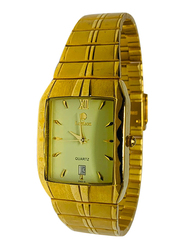 Lordson Analog Watch for Women with Stainless Steel Band, L6142, Gold-Beige