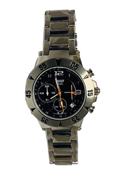 Cruiser Analog Watch for Men with Stainless Steel Band, C2719G, Silver-Black