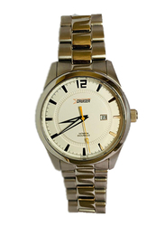 Cruiser Analog Watch for Men with Stainless Steel Band, C2661, Silver-White