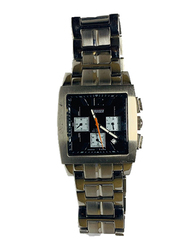 Cruiser Analog Watch for Men with Stainless Steel Band, Chronograph, C6192G, Silver-Black