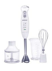 Sharp Hand Blender, 550W, EM-HJ41-W3, White