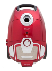 Sharp 1800W Canister Vacuum Cleaner, 51L, EC-BG1805A-RZ, Red