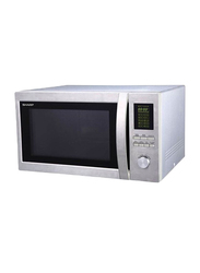 Sharp 43L Microwave Oven, 1100-1400W, with Grill, R-78BT-ST, Grey