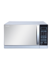 Sharp 25L Microwave Oven, 900-1000W, with Grill, R-75MT-S, Silver/Grey