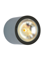 Salhiya Lighting Indoor/Outdoor Ceiling Light, LED Bulb Type, 1 Bulb, 7W, IP54, 2236-COB, 3000K-Black