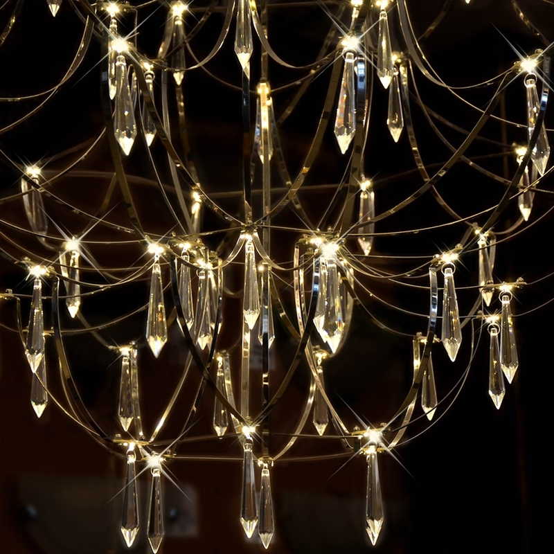 Salhiya Lighting Modern Stylish Chandelier Light, LED Bulb Type, D170611, Chrome