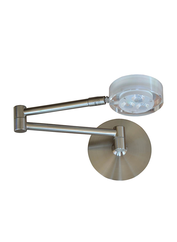 Salhiya Lighting LED Mirror/Picture Light, Steel, 3W, 3144, Cool White/Silver