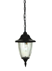 Salhiya Lighting Outdoor Hanging Ceiling Light, E27 Bulb Type, A07156, Black