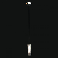 Salhiya Lighting Yhan LED Pendant Light, MD17002001, Chrome Silver