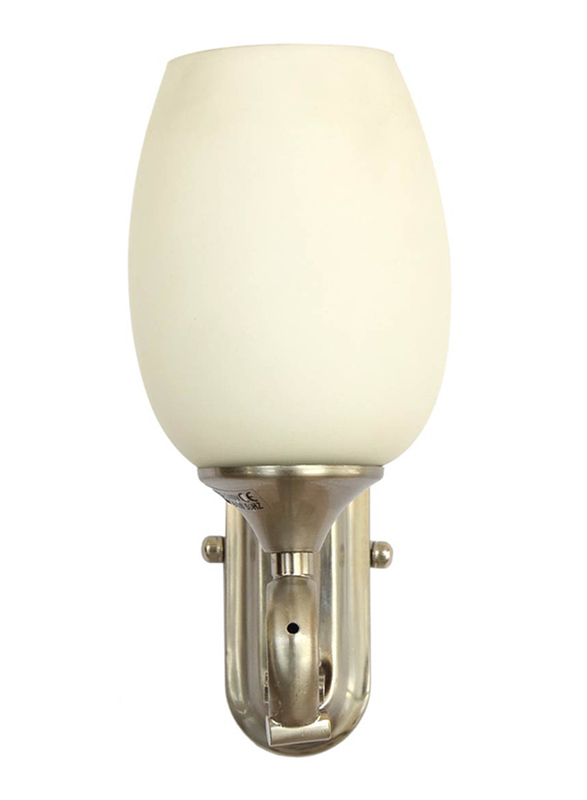 Salhiya Lighting Indoor Wall Sconce, E27 Bulb Type, 5216, Satin Nickel