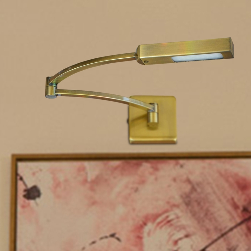 Salhiya Lighting LED Mirror/Picture Light, 3091, Brass