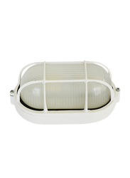 Salhiya Lighting Indoor/Outdoor Wall Bulkhead Light, E27 Bulb Type, P808, White