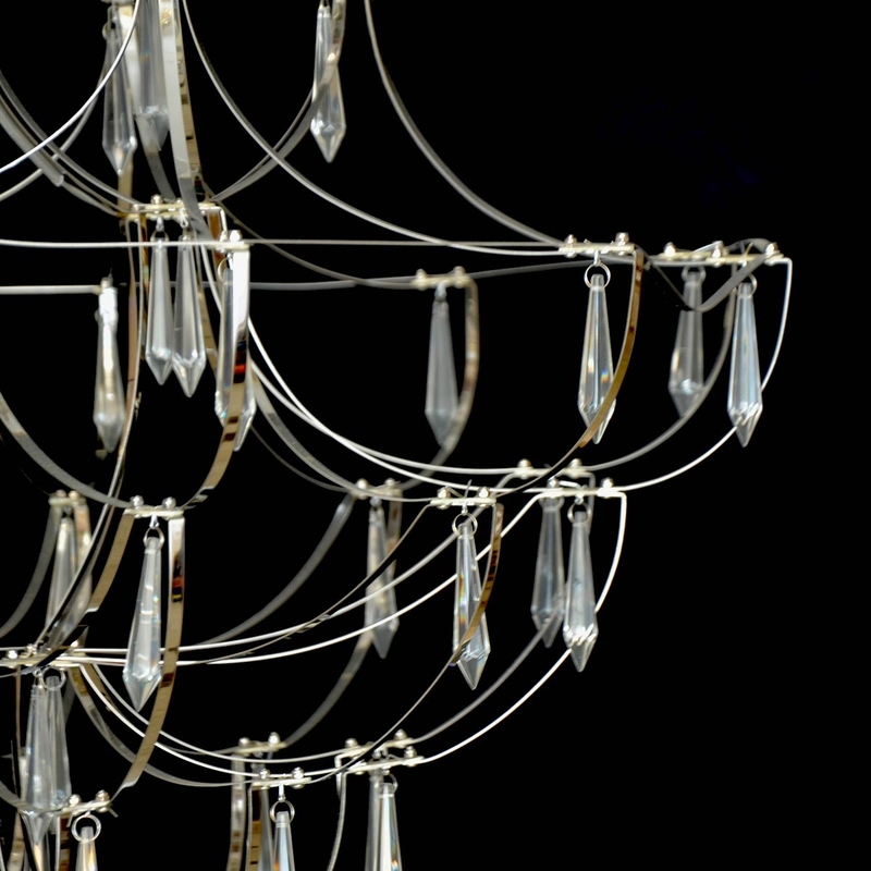 Salhiya Lighting Modern Stylish Chandelier Light, LED Bulb Type, D170611, Chrome