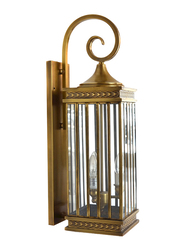 Salhiya Lighting Indoor Arabic Wall Light, E27 Bulb Type, NT0020, Brass