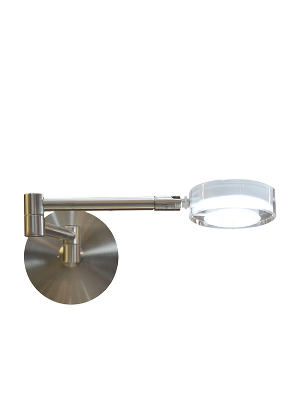 Salhiya Lighting LED Mirror/Picture Light, Steel, 3W, 3144, Cool White/Silver