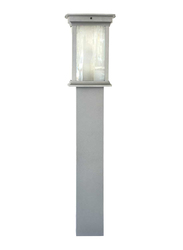 Salhiya Lighting Bollard Light, E27 Bulb Type, Glass Diffuser, 1636, Light Grey