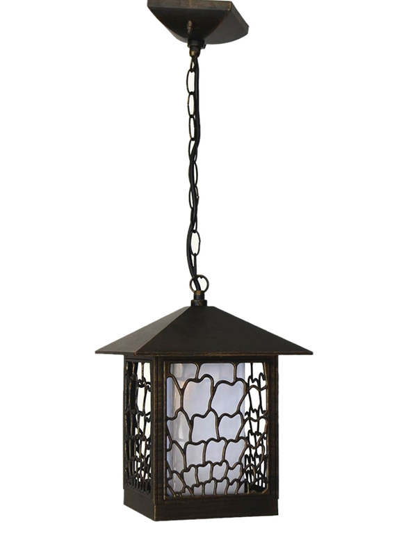 Salhiya Lighting Outdoor Hanging Ceiling Light, E27 Bulb Type, 8705A, Goldmine