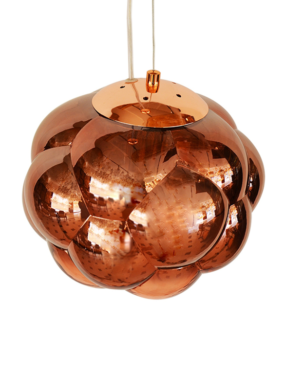 Salhiya Lighting Totchie Indoor Ceiling Pendant Light, E27 Bulb Type, Small, D3870, Rose Gold