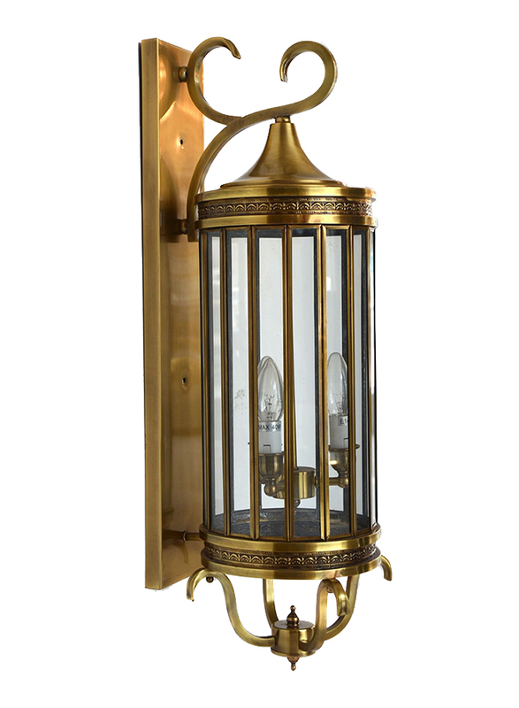 

Salhiya Lighting Indoor Arabic Wall Light, E27 Bulb Type, NT0018, Brass
