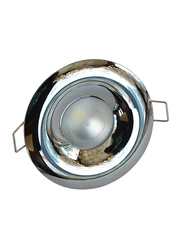 Salhiya Lighting Spotlight Frame, GU10 Bulb Type, Round Fixed, AL1765R, Chrome