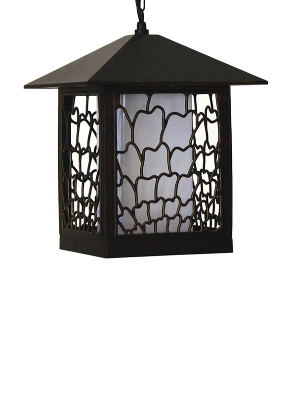 Salhiya Lighting Outdoor Hanging Ceiling Light, E27 Bulb Type, 7705A, Brown