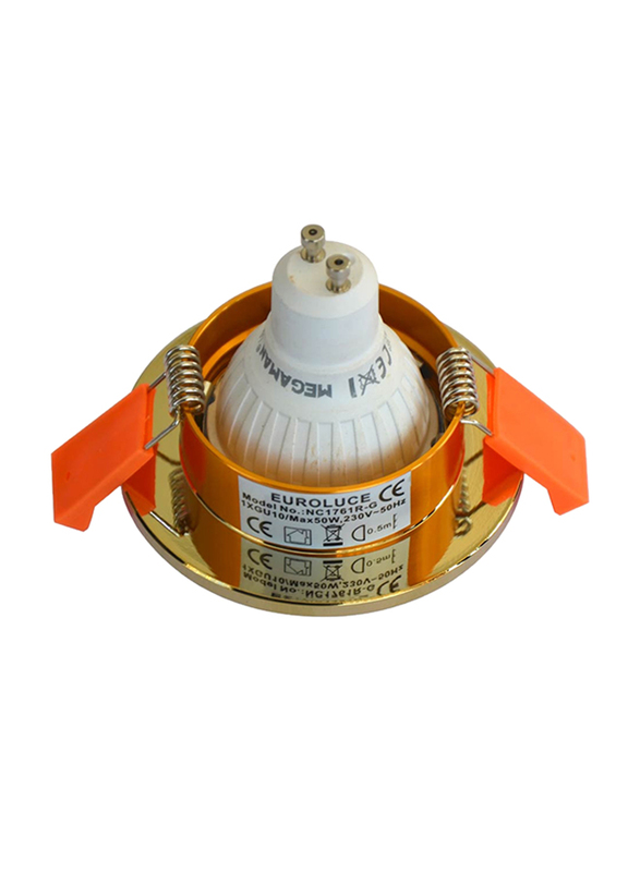 Euroluce Spotlight Frame, MR16-GU10 Bulb Type, NC1761R, Gold